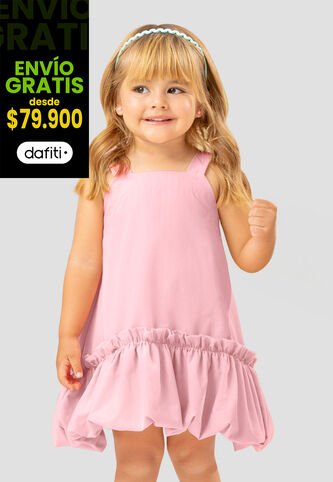 Vestido Infantil Femenino Rosa Polvo Mp 110245 MP