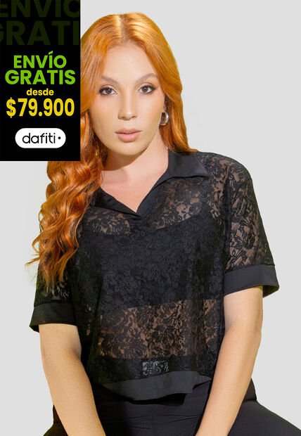 Blusa Mujer Negro Mp 108100