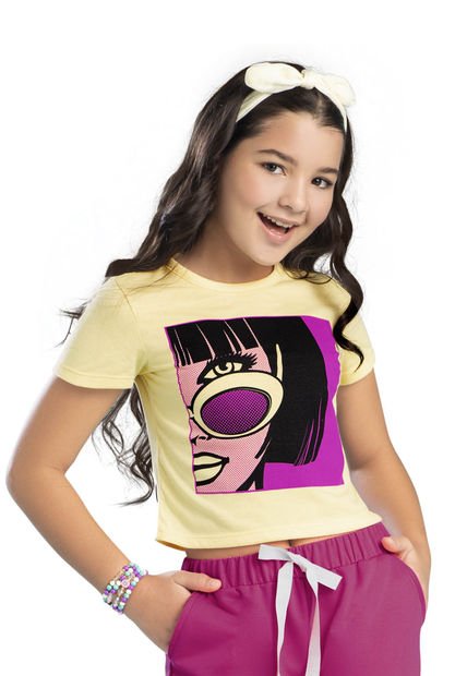 Blusa Infantil Amarillo Malteado Mp 79421