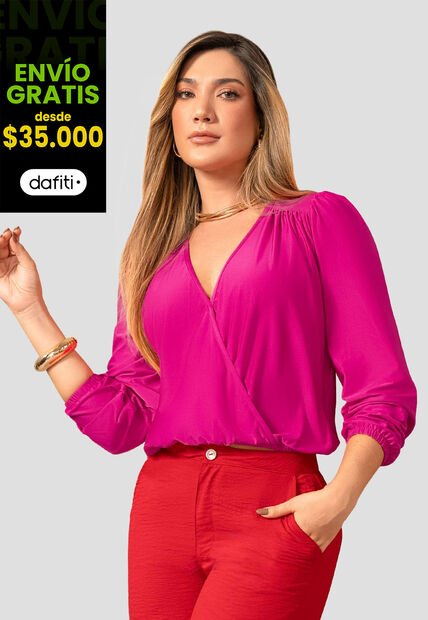 Blusa Mujer Magenta Vivo Mp 112577