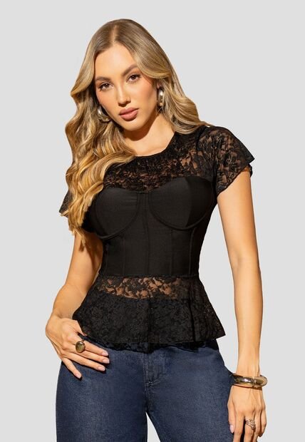 Blusa Mujer Negro Mp 113003
