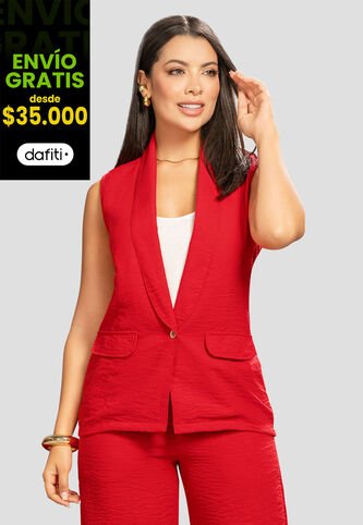Blazer Mujer Rojo Mp 112514 MP