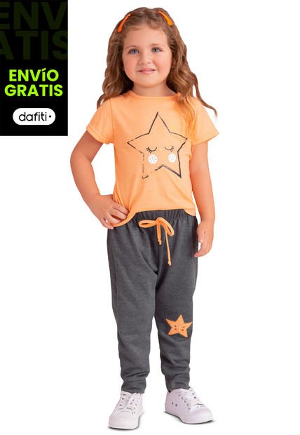 Conjunto Infantil Bebés Naranja Mp 87651