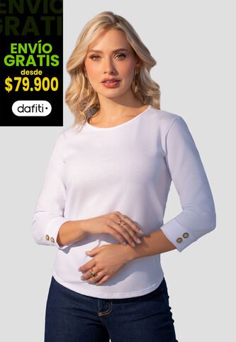 Camibuzo Mujer Blanco Mp 2364 MP