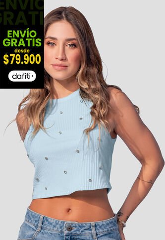 Blusa Mujer Azul Baby Mp 107855 MP