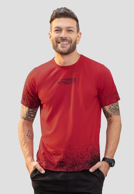 Camiseta Hombre Rojo Mp 5121