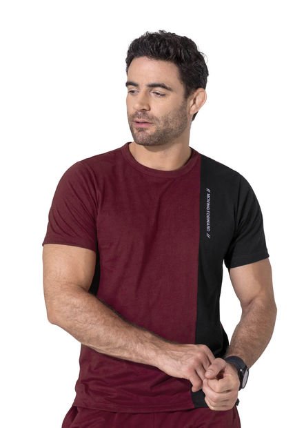 Camiseta Masculino Vinotinto Mp 3967