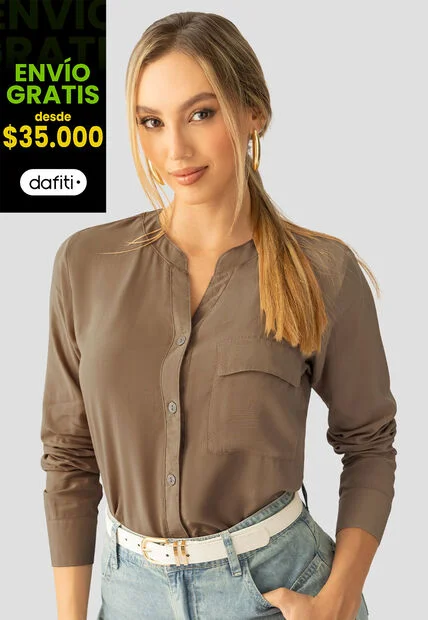 Camisa Mujer Chocolate Mp 112233
