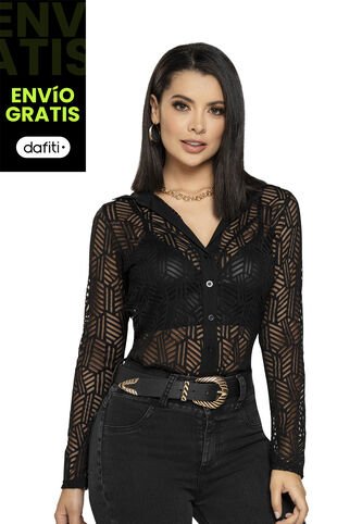 Camisa Mujer Negro Mp 4500 MP