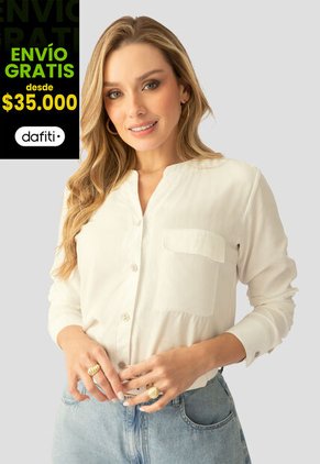 Camisa Mujer Crema Mp 112233