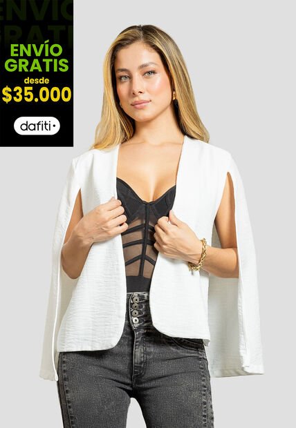 Blazer Mujer Blanco Mp 112273