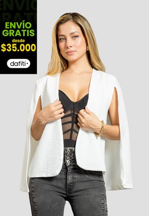 Blazer Mujer Blanco Mp 112273