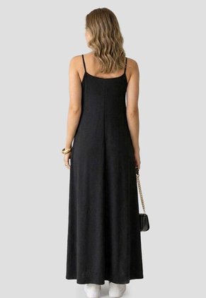 Vestido Largo Mujer Negro Mp 114391