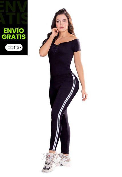Enterizo Largo Mujer Negro Mp 75731