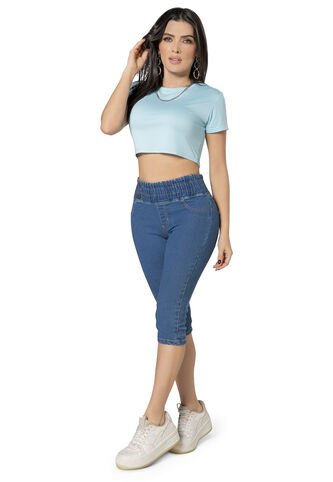 Capri Mujer Azul Medio Mp 5341 MP