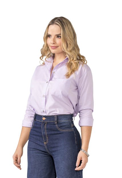 Camisa Exterior Lila Mp 88879