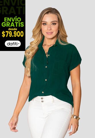Camisa Mujer Verde Botella Mp 6135 MP