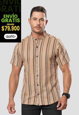 Camisa Hombre Caramelo Mp 106420 MP