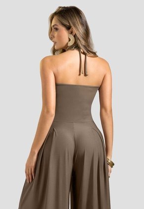 Enterizo Largo Mujer Chocolate Mp 114464