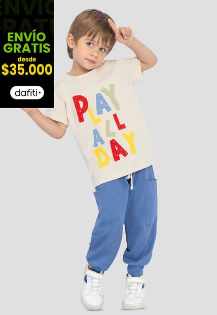 Conjunto Niños Infantil Bicolor Mp 111168