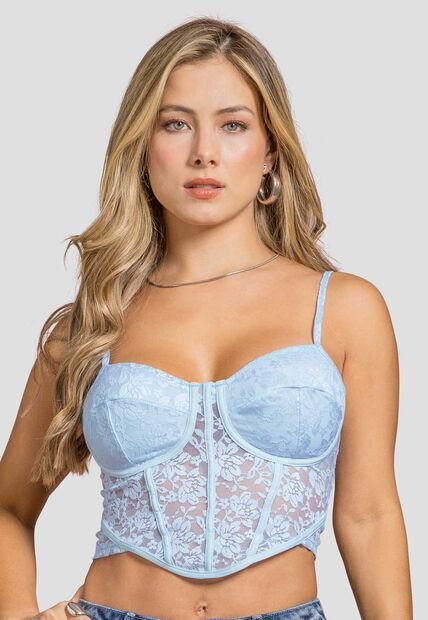 Blusa Mujer Azul Baby Mp 114613