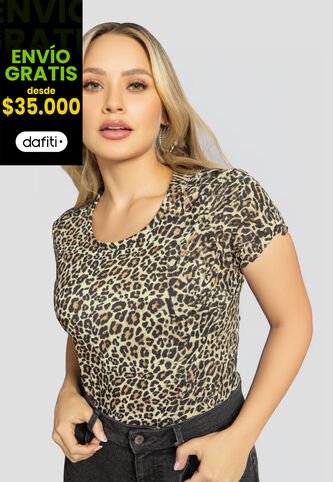 Camiseta Mujer Estampado Latte Mp 112228 MP