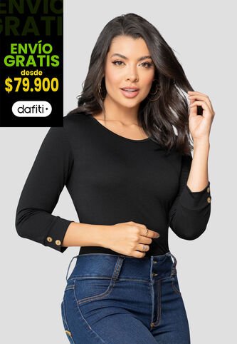 Camibuzo Mujer Negro Mp 2364 MP