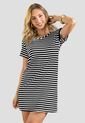 Vestido Corto Mujer Negro-Blanco Mp 114554 de MP