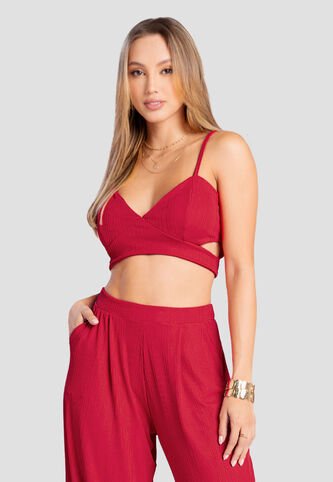 Crop Top Mujer Rojo Mp 104066 MP