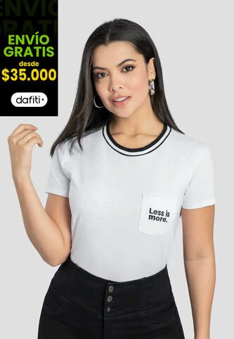 Camiseta Mujer Blanco Mp 111396 MP
