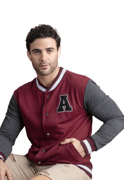 Chaqueta Masculino Vinotinto Mp 89880