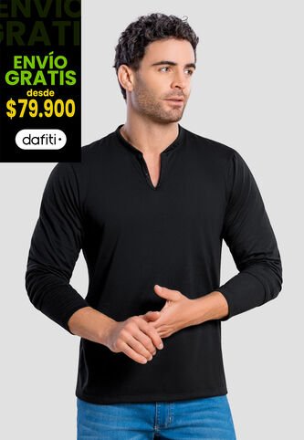 Camibuzo Hombre Negro Mp 104788 MP