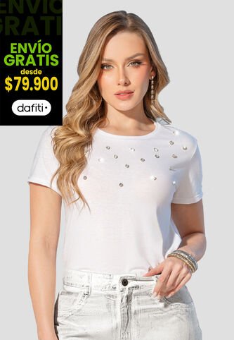 Camiseta Mujer Blanco Mp 105178 MP
