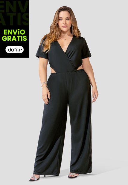 Enterizo Largo Mujer Negro Mp 101031