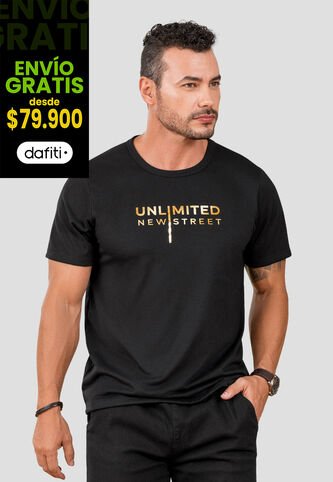 Camiseta Hombre Negro Mp 105402 MP