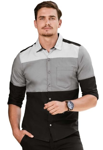 Camisa Hombre Multicolor Mp 87621