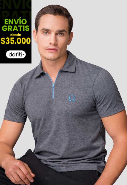 Polo Hombre Negro Cross Mp 111909
