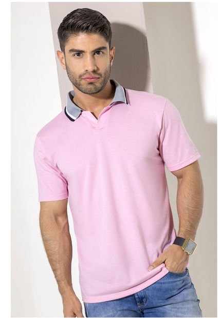 Polo Hombre Rosado Mp 2147