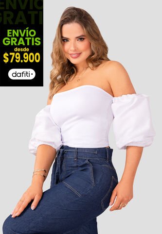 Blusa Mujer Blanco Mp 105167 MP