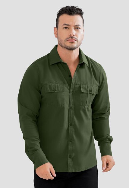 Camisa Hombre Verde Mp 104974