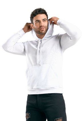 Hoodie Hombre Blanco Mp 89754