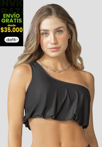 Crop Top Mujer Negro Mp 110155 MP