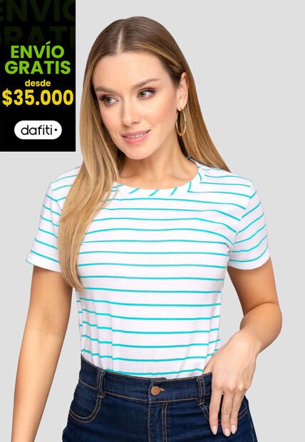 Camiseta Mujer Estampado Mp 112033