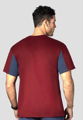Camiseta Hombre Merlot-Azul Mp 111242