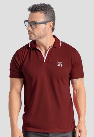 Polo Hombre Merlot Mp 87630 MP