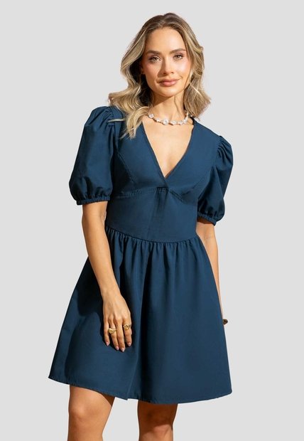 Vestido Mujer Azul Profundo Mp 115351