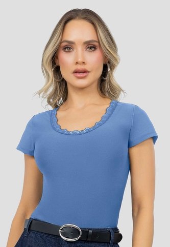 Blusa Mujer Azul Indigo Mp 115345 MP