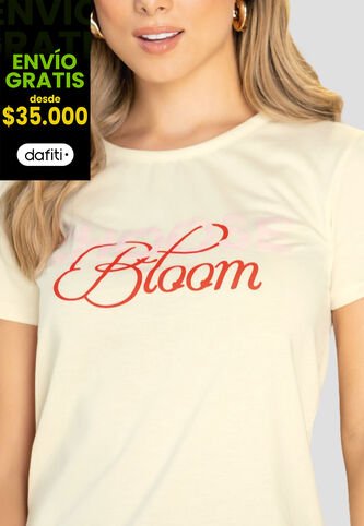 Camiseta Mujer Crema Mp 112216 MP