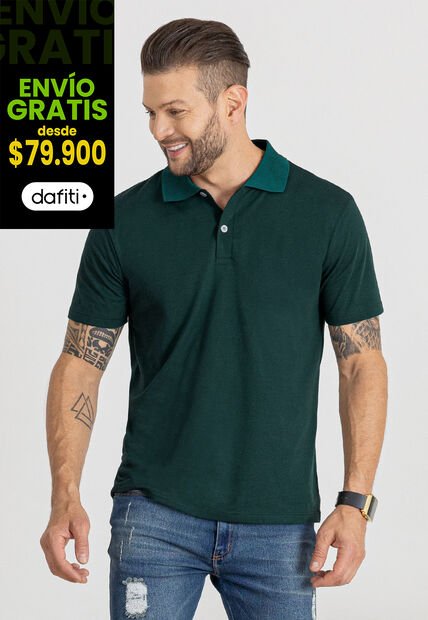 Polo Hombre Verde Mp 96038