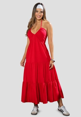 Vestido Largo Mujer Rojo Mp 113294 MP